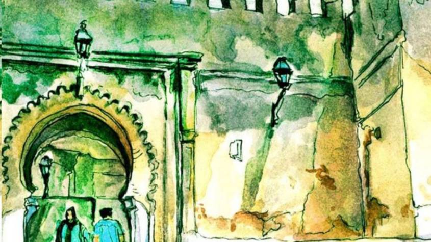 Couverture du guide Mon Livret du Nord du Maroc intitulé "Tanger mémoire d'une ville éternelle", présentant le patrimoine et l’histoire de Tanger.