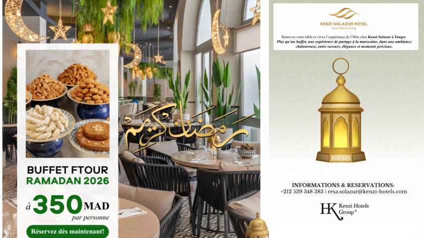 Buffet ftour au Kenzi Solazur Hotel à Tanger pendant le Ramadan