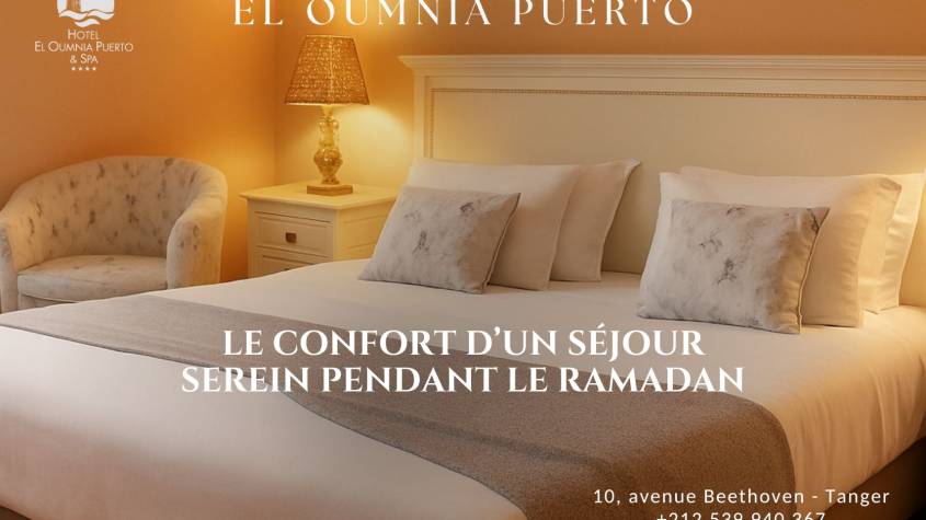 Chambre de l'hôtel El Oumnia Puerto pour un séjour paisible