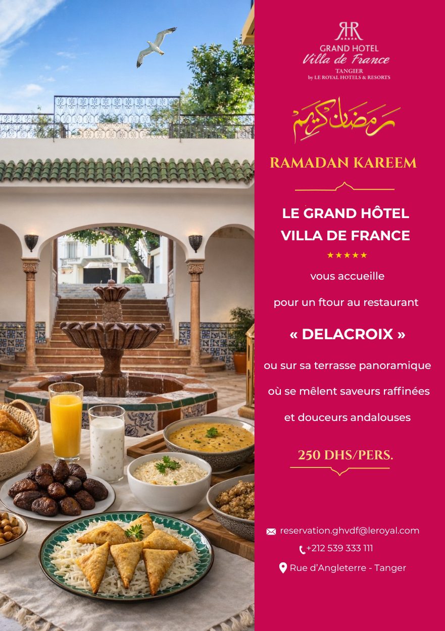 Visuel du ftour en buffet de la Villa de France Tanger
