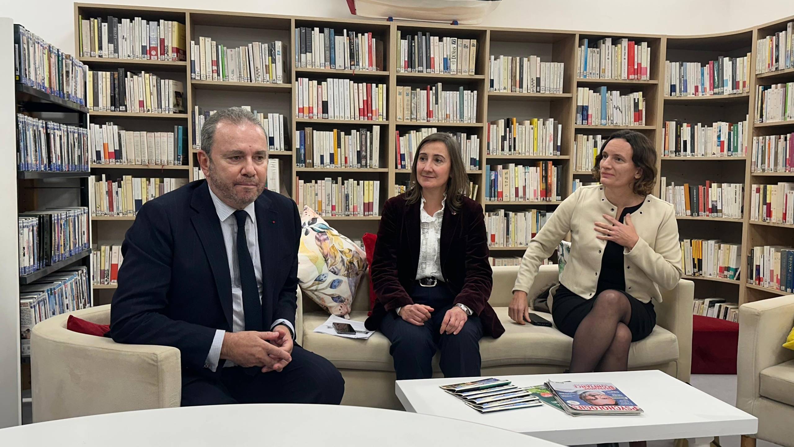 Point de presse avec Christophe Lecourtier et des responsables de l’Institut français à Tanger