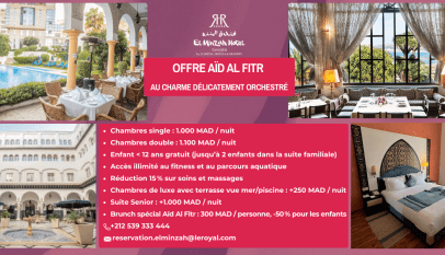 Visuel offre pour un séjour raffiné à l'hôtel El Minzah