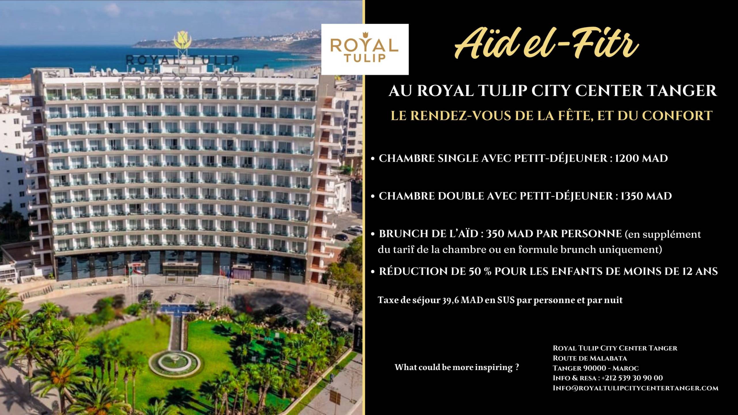 Offre pour un Aïd el Fitr élégant au Royal Tulip City Center Tanger